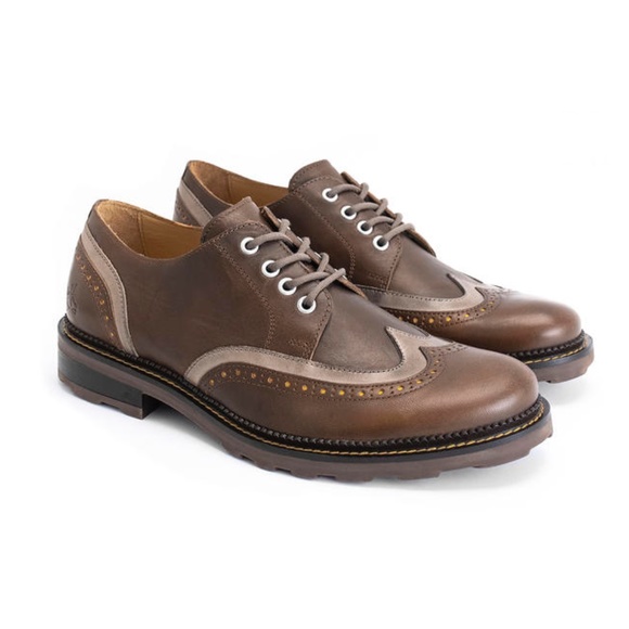 John Fluevog Brown Oxfords - Picture 1 of 3